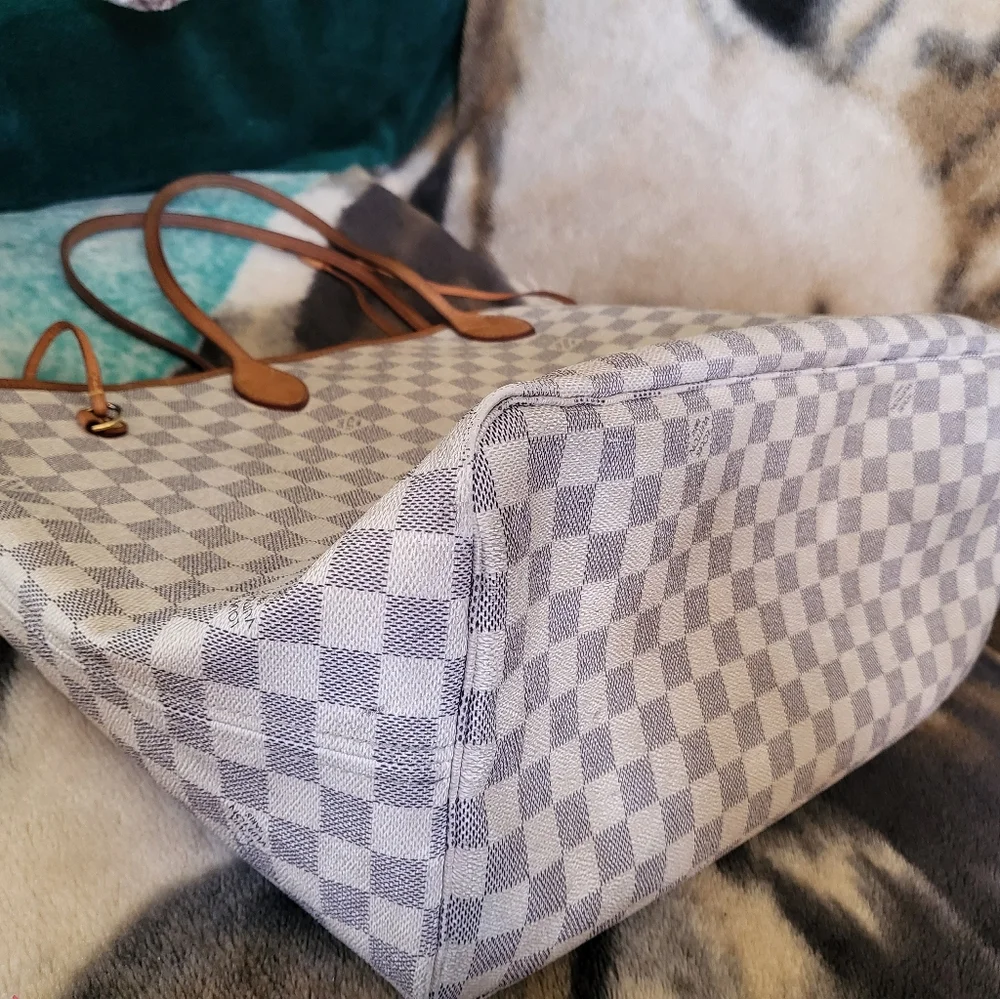 Close out Sale⚠️⚠️⚠️ SALE 💯 XL Louis Vuitton Neverfull GM AZUR - Picture 9 of 14